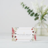 Botanische Blooms Visitekaartje voor interieurontw (Staand voorkant)