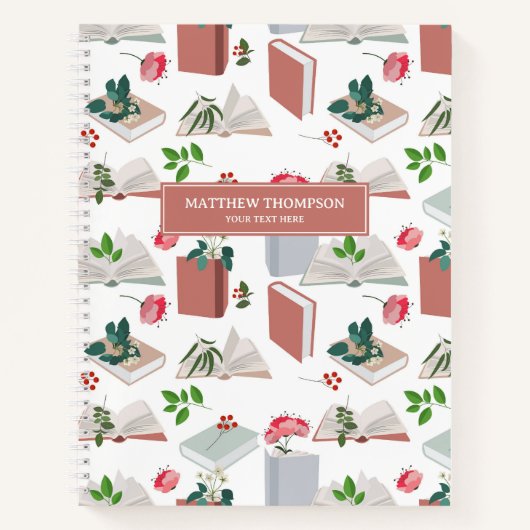 Botanische boeken en leespatroon bibliotheek (Voorkant)