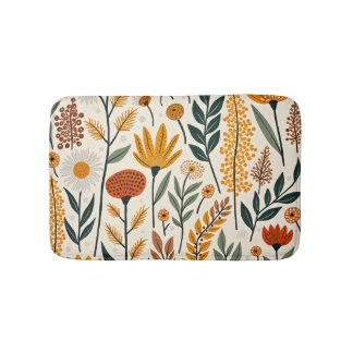 Botanische Boho Bloemen Planten Ontwerp 390 Badmat
