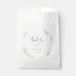 Botanische Boho bloemen Script bruiloft Bedankzakje