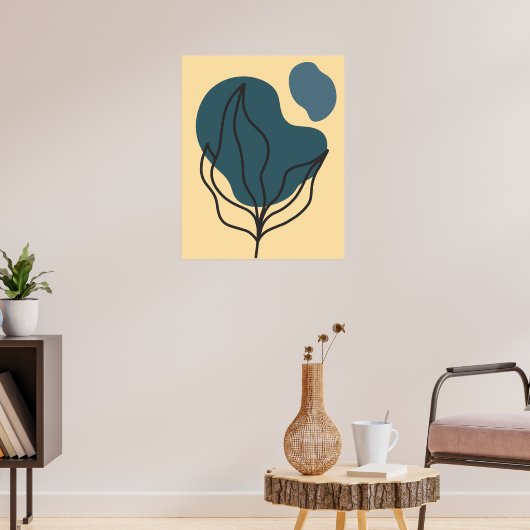 Botanische Boho Bloom Poster Print (Woonkamer 3)