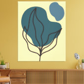 Botanische Boho Bloom Print (Insitu (Woonkamer))