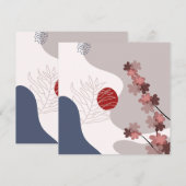 Botanische Boho Blue Magenta (Voorkant / Achterkant)