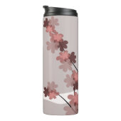 Botanische Boho Blue Magenta Thermosbeker (Geroteerd rechts)