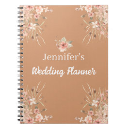 Botanische Boho Brown herfst Herfst Weddingplanner Notitieboek