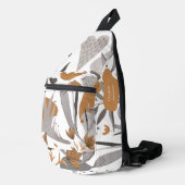 Botanische Boho Chic Quote Bloemen Jouw naam Sling Bag (Rechterhoek)