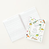 Botanische Boho Citrus Zomer Bruiloft Planner Notitieboek (Binnen)