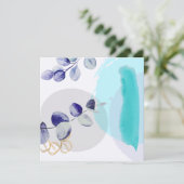 Botanische Boho Cyaan Paars (Staand voorkant)