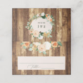 Botanische Boho Farmhouse Wood Greenery Wedding (Buitenkant ongevouwen)