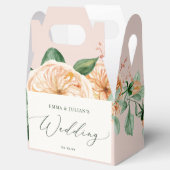 Botanische Boho Greenery Floral Blush Pink Wedding Bedankdoosjes (Geopend)