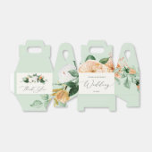 Botanische Boho Greenery Floral Sage Green Wedding Bedankdoosjes (Uitgevouwen)