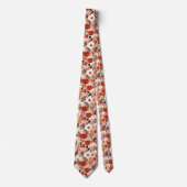 Botanische Boho Herfst Wildflower Meadow Pattern Stropdas (Voorkant)