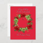 BOTANISCHE BOHO KERST KAART (Voorkant / Achterkant)