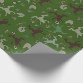 Botanische boho kikkervisjes cadeaupapier (Hoek)