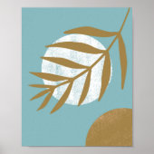 Botanische Boho Mystic Bohemian boho Sun Moon Wall Poster (Voorkant)