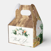 Botanische Boho Rustic Woodgrain Boerderij Barn We Bedankdoosjes (Achterkant)