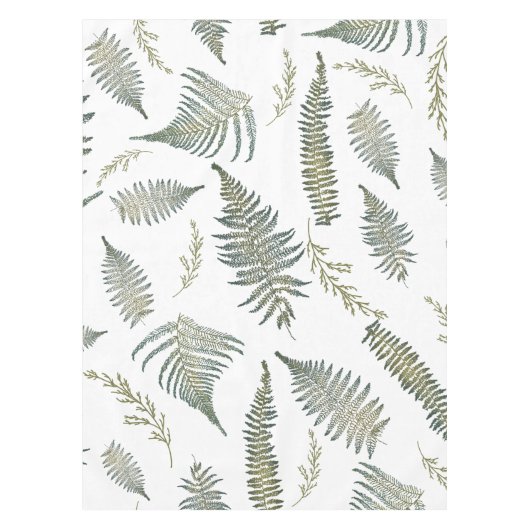 Botanische bossen Ferns 1.0 Tafelkleed (Voorkant)
