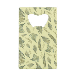 Botanische Bosvaren 1.1 Gele Crème BG Kredietkaart Flessenopener