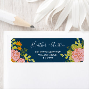 Botanische botanische botanische marineverbindinge etiket