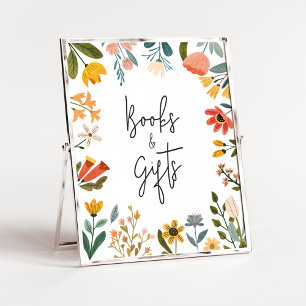 Botanische Bright Wildflower Boeken en geschenken Poster