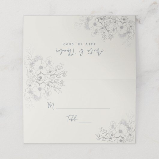  botanische bruiloft (Buitenkant ongevouwen)