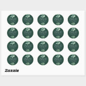 Botanische bruiloft Dank u Stickers (Vel)