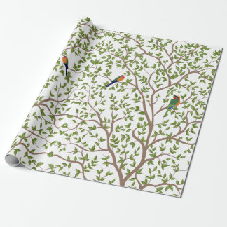 Botanische bruiloft gepersonaliseerde adreslabel cadeaupapier