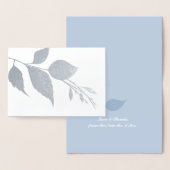 Botanische bruiloft Hartelijk dank Folie Kaarten (Display)