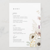 Botanische bruiloft Menu Kaart (Voorkant)