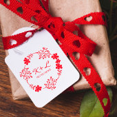 Botanische bruiloft met Initialen Rubberstempel