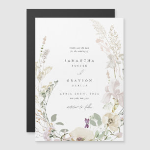 Botanische bruiloft Save the Date Magnet