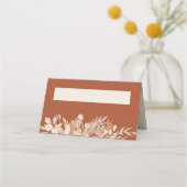 Botanische bruiloft Terracotta Cream Personalizeer (Voorkant)
