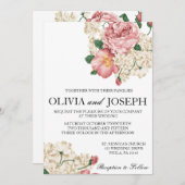 botanische bruiloft uitnodiging (Voorkant / Achterkant)