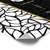 Botanische bruiloft welkom tijdlijn programma poster (Hoek)