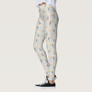 Botanische buikpatroonveroudering zomerzand Dollar Leggings