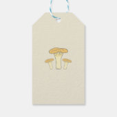 Botanische Chanterelle paddenstoel Label Cadeaulabel (Achterkant)