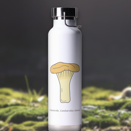 Botanische Chanterelle paddenstoel Water Fles