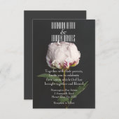 Botanische - Christelijke uitnodiging tot bruiloft (Voorkant / Achterkant)