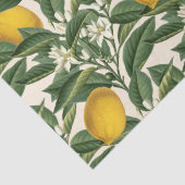 botanische citroenbloesempatroon tissuepapier (Detail)