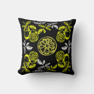  botanische citrus citroenprint kussen