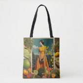 Botanische Collage Canvas tas (Voorkant)