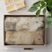  botanische collage tissuepapier (Geschenk)