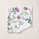 Botanische  Cover Flowers Bath Towel Set Bad Handdoek (Wasdoekje)