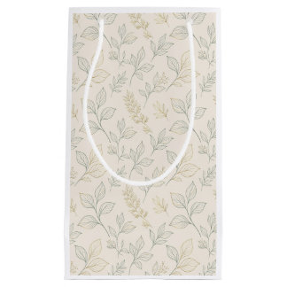 Botanische Crème & Blad Natuur Klein Cadeauzakje