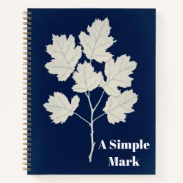 Botanische Cyanotype Kunst Notitieboek