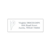 Botanische Daffodil Line Art Bloem Zelfinktende Stempel (Design)