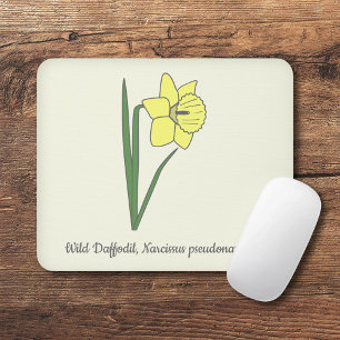 Botanische Daffodil pastelbloem Muismat
