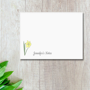 Botanische Daffodil pastelbloem Post-it® Notes