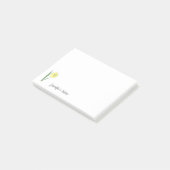 Botanische Daffodil pastelbloem Post-it® Notes (Schuin)