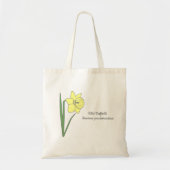 Botanische Daffodil pastelbloem Tote Bag (Voorkant)